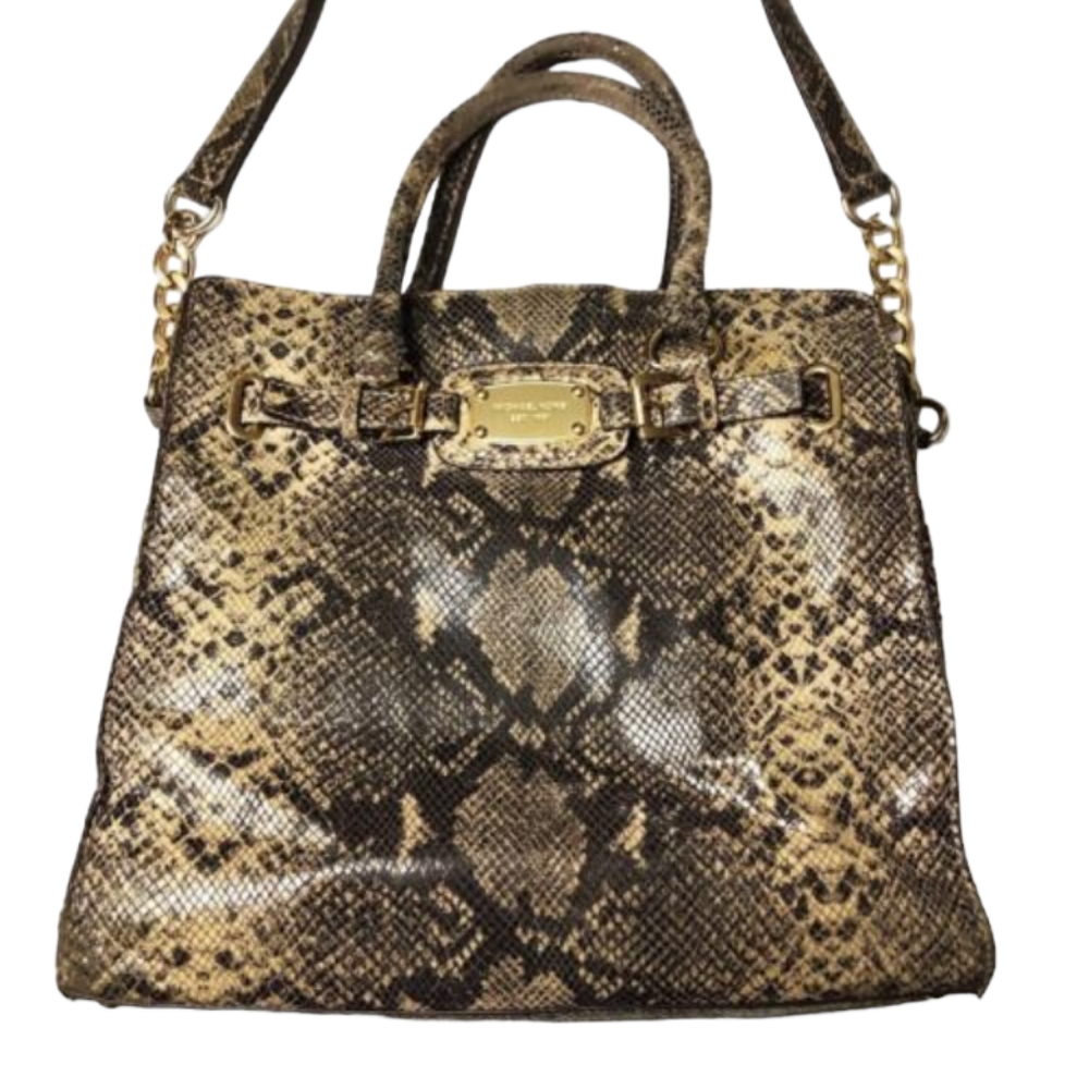 Michael Kors Python Hamilton Tote